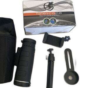 NIB- 12x50 Monocular High Q Telescope Field Of Vision Is Infinite And Wonderful